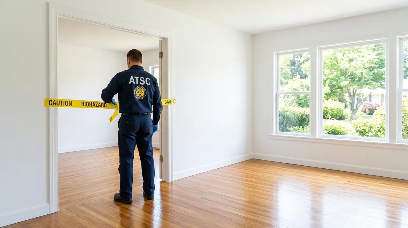 Certified biohazard cleanup crew performing Decomposition Cleanup in Berthoud